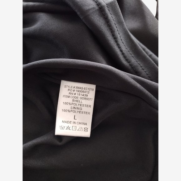 Forever 21 Black Silky Satin Strappy Cowl Neck Mini Sheath Dress Size L - Picture 11 of 12